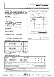 MGFC41V5964 datasheet pdf Mitsubishi Electric Corporation