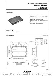 PM50CTK060 datasheet pdf Mitsubishi Electric Corporation