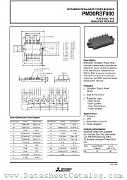PM30RSF060 datasheet pdf Mitsubishi Electric Corporation