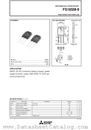 FS18SM-9 datasheet pdf Mitsubishi Electric Corporation
