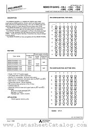 M5M51R16AWG-15LI datasheet pdf Mitsubishi Electric Corporation