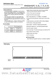 MH8S64AQFC-7 datasheet pdf Mitsubishi Electric Corporation