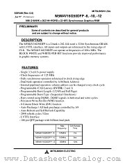 M5M4V16G50DFP-8 datasheet pdf Mitsubishi Electric Corporation