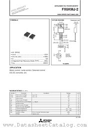 FX6KMJ-2 datasheet pdf Mitsubishi Electric Corporation