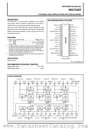 M52733SP datasheet pdf Mitsubishi Electric Corporation