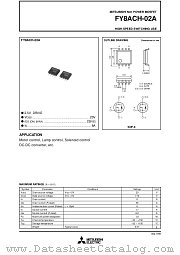 FY8ACH-02A datasheet pdf Mitsubishi Electric Corporation