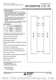 MH16S64PHB-8 datasheet pdf Mitsubishi Electric Corporation