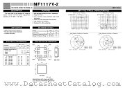 MF1117V-2 datasheet pdf Mitsubishi Electric Corporation