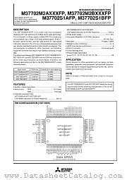 M37702S1AFP datasheet pdf Mitsubishi Electric Corporation