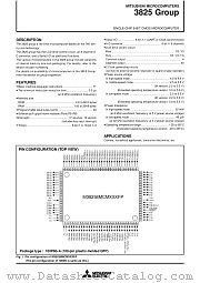 M38259EFGP datasheet pdf Mitsubishi Electric Corporation