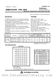 M5M5Y816WG-85HI datasheet pdf Mitsubishi Electric Corporation