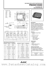 PM200CVA060 datasheet pdf Mitsubishi Electric Corporation
