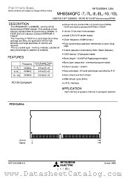 MH8S64QFC-7L datasheet pdf Mitsubishi Electric Corporation