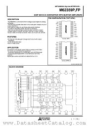 M62359P datasheet pdf Mitsubishi Electric Corporation