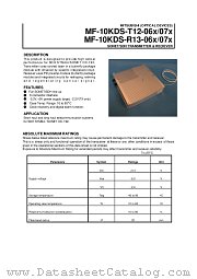 MF-10KDS-R13-07X datasheet pdf Mitsubishi Electric Corporation