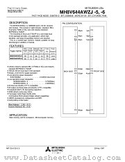 MH8V644AWZJ-6 datasheet pdf Mitsubishi Electric Corporation