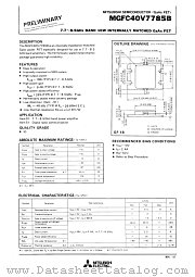MGFC40V7785B datasheet pdf Mitsubishi Electric Corporation