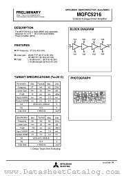 MGFC5216 datasheet pdf Mitsubishi Electric Corporation