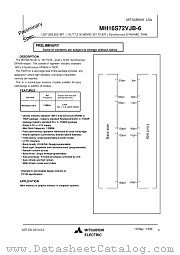 MH16S72VJB-6 datasheet pdf Mitsubishi Electric Corporation