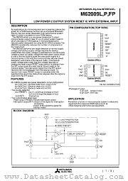 M62009L datasheet pdf Mitsubishi Electric Corporation