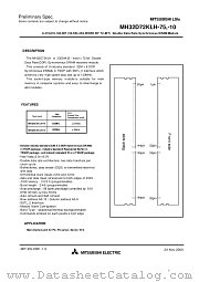 MH32D72KLH-75 datasheet pdf Mitsubishi Electric Corporation