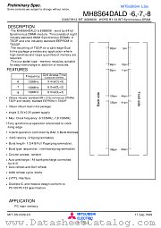 MH8S64DALD-6 datasheet pdf Mitsubishi Electric Corporation