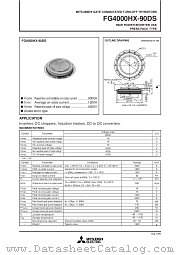 FG4000HX-90DS datasheet pdf Mitsubishi Electric Corporation