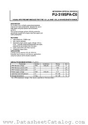 FU-319SPA-C6 datasheet pdf Mitsubishi Electric Corporation