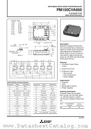 PM150CVA060 datasheet pdf Mitsubishi Electric Corporation