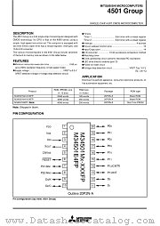 M34501E4FP datasheet pdf Mitsubishi Electric Corporation