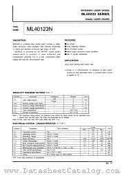 ML40123N datasheet pdf Mitsubishi Electric Corporation