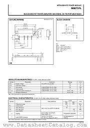 M68757L datasheet pdf Mitsubishi Electric Corporation