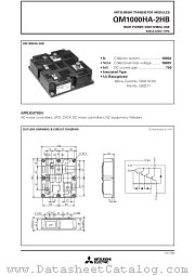 QM1000HA-2HB datasheet pdf Mitsubishi Electric Corporation