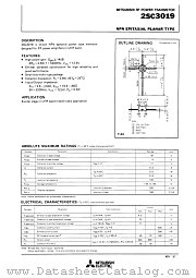 2SC3019 datasheet pdf Mitsubishi Electric Corporation