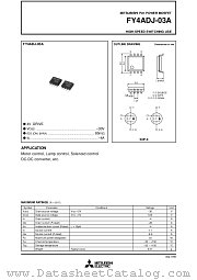 FY4ADJ-03A datasheet pdf Mitsubishi Electric Corporation