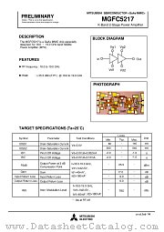 MGFC5217 datasheet pdf Mitsubishi Electric Corporation