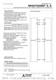 MH32V7245BST-6 datasheet pdf Mitsubishi Electric Corporation