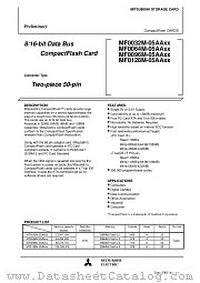 MF0128M-05AAXX datasheet pdf Mitsubishi Electric Corporation