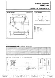 M57729H datasheet pdf Mitsubishi Electric Corporation