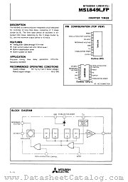 M51849L datasheet pdf Mitsubishi Electric Corporation