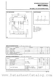 M57729UL datasheet pdf Mitsubishi Electric Corporation