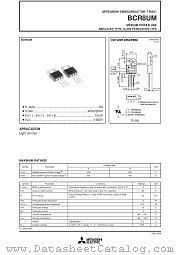 BCR8UM datasheet pdf Mitsubishi Electric Corporation