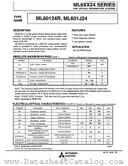 ML601J24 datasheet pdf Mitsubishi Electric Corporation