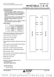 MH4S72BLG-7 datasheet pdf Mitsubishi Electric Corporation