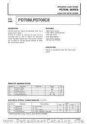 PD7XX8 datasheet pdf Mitsubishi Electric Corporation