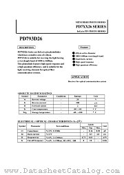 PD7XX26 datasheet pdf Mitsubishi Electric Corporation