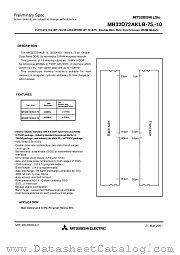 MH32D72AKLB-75 datasheet pdf Mitsubishi Electric Corporation