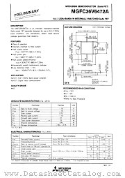 MGFC36V6472A datasheet pdf Mitsubishi Electric Corporation