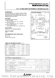 MGFK35V2732 datasheet pdf Mitsubishi Electric Corporation