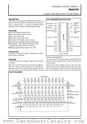 M54974P datasheet pdf Mitsubishi Electric Corporation